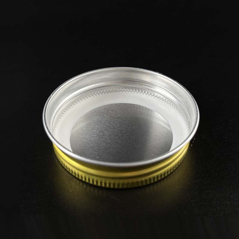 gold metal lid 63mm for bottle 